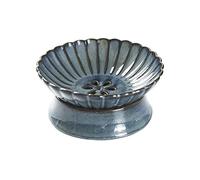 Tiiiopkvvv Cestino per frutta e verdura da piano di lavoro piatto di frutta drenabile in ceramica piatto per snack ad alto piede piatto per frutta per la casa piatto di frutta in stile retrò design