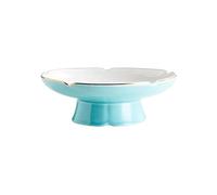 Tiiiopkvvv Cesto di frutta e verdura da banco ciotola alta in ceramica piatto di frutta 25,4 cm grande capacità vassoio di frutta creativo dessert snack ciotola insalata verdure piatto centrotavola
