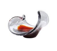 Tiiiopkvvv Cesto di frutta e verdura da banco ciotola creativa forma irregolare arte piatto di frutta grande ciotola di frutta in vetro vassoio portaoggetti moderna decorazione domestica ornamenti