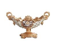 Tiiiopkvvv Cesto di frutta e verdura da banco Ciotola per frutta a piedi alti Vassoio di stoccaggio squisito Vassoio di stoccaggio Retro Light Luxury Snack Candy Storage Tray Home Decoration Fruit