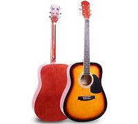 Tiiiopkvvv Chitarra acustica a grandezza naturale per studenti di famiglia, pratica chitarra classica per adulti rock fingerstyle corda in metallo suono chiaro per principianti chitarra acustica