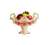 Tiiiopkvvv Ciotola per frutta vassoi in ceramica piatti di frutta creativi rack frutta stand torta soggiorno tavolino decorazione 52,540 cm