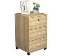 Tiiiopkvvv Comodino generico per camera da letto, armadietti per ufficio, armadietti, mobili assemblati per camera da letto, comodino con 3 cassetti, per casa e ufficio (colore: bianco) (ottone)