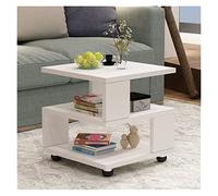 Tiiiopkvvv Comodino generico per camera da letto, comodino, comodino, divano, tavolino, decorazione per camera da letto, cassettiera, mobiletto per la casa e l'ufficio (colore: marrone) (bianco)