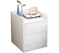 Tiiiopkvvv Comodino generico per camera da letto, comodino in legno per camera da letto, studio, comodino, comodino con 2 cassetti portaoggetti, set per casa e ufficio