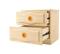 Tiiiopkvvv Comodino generico per camera da letto, comodino, mobiletto in legno massello, moderno, con cassetto portaoggetti, due cassetti, per casa e ufficio