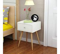 Tiiiopkvvv Comodino generico per camera da letto comodino moderno minimalista armadietto ad angolo in stile giapponese comodino coreano comodino comodino per casa ufficio (colore: bianco)