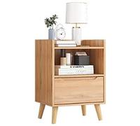 Tiiiopkvvv Comodino generico per camera da letto, comodino nordico in legno massello camera da letto, comodino semplice e moderno, mini armadietto giapponese piccolo appartamento angolare per casa