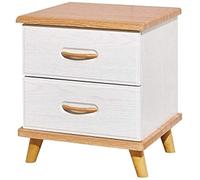 Tiiiopkvvv Comodino generico per camera da letto, semplice e nordico, moderno, minimalista, montaggio economico, comodino per camera da letto, due cassetti, armadietto ad angolo, facile armadietto