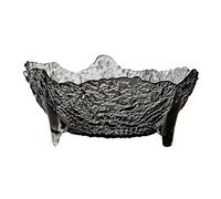 Tiiiopkvvv Controsoffitto Frutta e Verdura Cestino Ciotola Creativo Irregolare Martello Modello di Vetro Piatto di Frutta Design Moderno di Alto Valore Dessert Bowl Alto Piedi Candy Snack Piatto