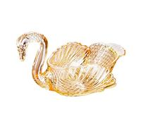 Tiiiopkvvv Controsoffitto Frutta e Verdura Cesto Ciotola Creativo a Forma di Cigno Piatto di Frutta Squisito Grande Capacità Snack Candy Piatto Decorativo Frutta Ciotola Dessert Bowl Centrotavola