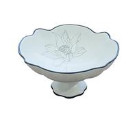Tiiiopkvvv Controsoffitto Frutta e Verdura Cesto Ciotola di Ceramica Ciotola di Frutta Piatto di Caramelle High-end Creativo Lotus Modello Decorativo Piatto di Frutta Decorazione Dessert Vassoio