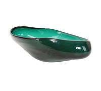 Tiiiopkvvv Controsoffitto Frutta e Verdura Cesto Ciotola Semplice Arte Moderna Piatto di Frutta Piatto di Vetro Addensato Snack Bowl Handmade Decorativo Frutta Ciotola Multifunzione Piatto