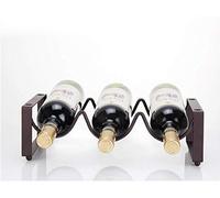 Tiiiopkvvv FKwine Rack fai da te in ferro e legno fatto a mano portabottiglie per vino/ornamenti/decorazioni per cucina rack di stoccaggio (dimensioni: 351711,5 cm)