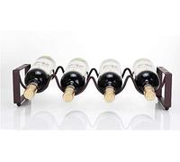 Tiiiopkvvv FKwine Rack fai da te in ferro e legno fatto a mano portabottiglie per vino/ornamenti/decorazioni per cucina rack di stoccaggio (dimensioni: 451711,5 cm)