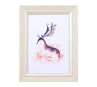 Tiiiopkvvv Foto e 5/6/7/8 pollici, foto in legno di fascia alta e da appendere alla parete per soggiorno decorazione della casa immagini (colore: bianco lino, dimensioni: 13 x 18 cm) (Lino bianco 10 x