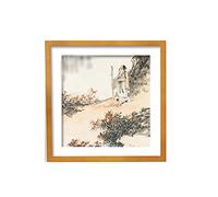 Tiiiopkvvv Foto e foto in legno e foto quadrata da parete e foto da tavolo e foto da 12,7 cm da 15,7 cm da 17,8 cm e 20,3 cm (dimensioni: A (12,7 x 12,7 cm) ()