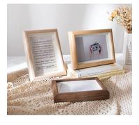 Tiiiopkvvv Foto e pannello in vetro A4 da 15,7/8/25,4 cm con foto in legno e foto d'arte e decorazione moderna ornamenti decorativi creativi immagini (colore: marrone, dimensioni: 15 x 21 cm 8 pollici