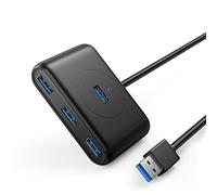 Tiiiopkvvv Hub USB 4 porte USB 3.0 Hard Drive ad alta velocità USB Splitter USB Flash Drive Mouse Adattatore di espansione Tastiera Hub USB 3.0