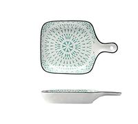 Tiiiopkvvv Insalatiera creativa ceramica singola maniglia ciotola casa dessert ciotola insalatiera formaggio riso al forno ciotola piatto di riso al forno ciotola (colore: 7) (12)