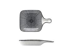Tiiiopkvvv Insalatiera creativa ceramica singola maniglia ciotola casa dessert ciotola insalatiera formaggio riso al forno ciotola piatto di riso al forno ciotola (colore: 7) (3)