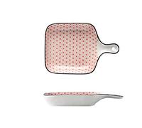 Tiiiopkvvv Insalatiera creativa ceramica singola maniglia ciotola casa dessert ciotola insalatiera formaggio riso al forno ciotola piatto di riso al forno ciotola (colore: 7) (7) (7)