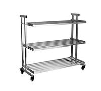 Tiiiopkvvv Mensola da cucina da pavimento portaspezie a 3/4 strati per forno a microonde rack per soggiorno carrello posate (dimensioni: 4° piano - 60 cm) (3 strati)