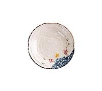 Tiiiopkvvv Piatto piano 1 pz piatti piani in ceramica snack caramelle piatto frutta stoviglie creativo dessert torta piatto insalata piatto (colore: 17,8 cm B) (17,8 cm B) (17,8 cm B)