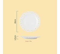 Tiiiopkvvv Piatto piano margherita piatti da insalata piatti da cucina famiglia stoviglie sala da pranzo accessori piatto (colore: piatto da 15,2 cm) (piatto da 20,3 cm)