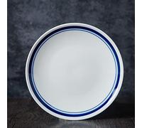 Tiiiopkvvv Piatto piano piatti piatti da tavola piatto per uso domestico piatto da insalata piatti da cena per la famiglia accessori da cucina piatto (colore: 17,8 cm) (20,3 cm)