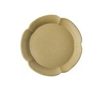 Tiiiopkvvv Piatto piano vintage piatto piano fatto a mano grezza ceramica petalo piatto per pasta domestica piatto speciale stoviglie dessert piatto 7/8 pollici (dimensioni: 17,8 cm) ()