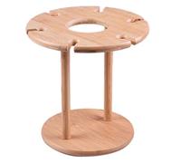 Tiiiopkvvv Portabottiglie creativo cinese portabottiglie per bicchieri da vino Portabottiglie da vino Espositore per calici da vino in legno per uso domestico Sottosopra Appeso Porta bottiglia di vino