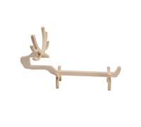 Tiiiopkvvv Portabottiglie creativo in legno per vino nordico assemblaggio alce rosso vino champagne titolare in legno stile vino rack portabottiglie di vino