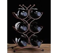 Tiiiopkvvv Portabottiglie creativo multi-bottiglia in ferro battuto portabottiglie portabottiglie di vino scaffale per vino scaffale espositore arredamento per la casa portabottiglie di vino (colore