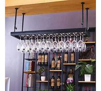 Tiiiopkvvv Portabottiglie da appendere per calici da vino creativo supporto per bicchieri da vino facile da installare rack di stoccaggio (dimensioni: 8035 cm)