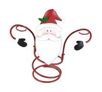 Tiiiopkvvv Portabottiglie di vino di Natale porta bicchieri di vino per le vacanze portabottiglie di vino in metallo decorazioni artigianali ornamenti festivi portabottiglie di vino (colore: tipo 3