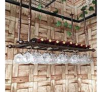 Tiiiopkvvv Portabottiglie europeo da appendere per tazze da caffè creativo portabottiglie da birra bar portabottiglie da appendere portabottiglie di vino rosso facile da installare rack di stoccaggio