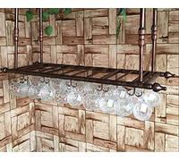 Tiiiopkvvv Portabottiglie europeo da appendere per tazze da caffè creativo portabottiglie da birra bar portabottiglie da appendere portabottiglie di vino rosso facile da installare rack di stoccaggio