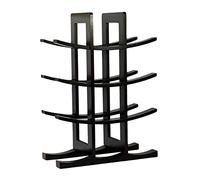 Tiiiopkvvv Portabottiglie in legno per 12 bottiglie, da cucina, da pranzo, per liquori, decorazione per la casa, da bancone, portabottiglie (nero)