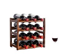 Tiiiopkvvv Portabottiglie per cantina, decorazione per bottiglie di vino, espositore per bottiglie di vino, decorazione per portabottiglie (colore: 4 livelli) (2 livelli)