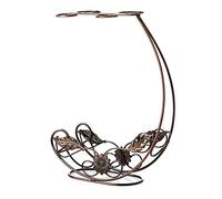 Tiiiopkvvv Portabottiglie per la casa portabottiglie per vino a testa in giù europeo armadio per vino decorazione portabottiglie di vino retrò ornamento creativo portabottiglie (colore: oro) (bronzo)