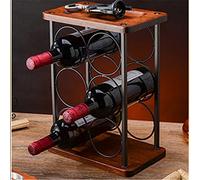 Tiiiopkvvv Portabottiglie portabottiglie per vino da cucina domestica supporto per bicchieri da vino multifunzione sottosopra rack di stoccaggio decorazione per la casa portabottiglie di vino (colore