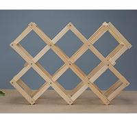 Tiiiopkvvv Portabottiglie portabottiglie pieghevole porta vino in legno rack espositore espositore portabottiglie per vino domestico (colore: 4) (5)