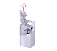 Tiiiopkvvv Portaombrelli bianco per bastoni di canna con cestino 21 25 52 cm per casa ufficio corridoio