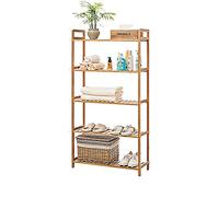 Tiiiopkvvv Scaffale da cucina Scaffale a 5 ripiani regolabile in altezza Mensola da cucina Organizer per spezie Scaffale da cucina Supporto per utensili da cucina Ripiani decorativi
