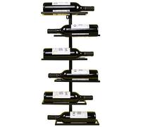 Tiiiopkvvv Scaffali galleggianti stile retrò europeo croce orizzontale appeso alla parete ferro battuto vino rack bar rack di stoccaggio