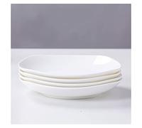 Tiiiopkvvv Set di 4 piatti piani in ceramica per insalata, pasta, piatti da dessert e antipasti, forno a microonde, lavabili in lavastoviglie (14,5 cm, 16,5 cm, 17 cm) piatto (dimensioni: 16,5 cm) ()