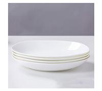 Tiiiopkvvv Set di 4 piatti piani in ceramica per insalata, pasta, piatti da dessert e antipasti, forno a microonde, lavabili in lavastoviglie (14,5 cm, 16,5 cm, 17 cm) piatto (dimensioni: 16,5 cm) ()