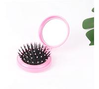 Tiiiopkvvv Specchio pieghevole Airbag compatto tascabile portatile da viaggio spazzola per capelli specchio da trucco (colore: B, dimensioni: 6,5 x 6,5 x 2,8 cm) (D 6,5 x 6,5 x 2,8 cm)