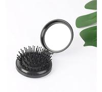 Tiiiopkvvv Specchio pieghevole Airbag compatto tascabile portatile da viaggio spazzola per capelli specchio da trucco (colore: B, dimensioni: 6,5 x 6,5 x 2,8 cm) (E 6,5 x 6,5 x 2,8 cm)